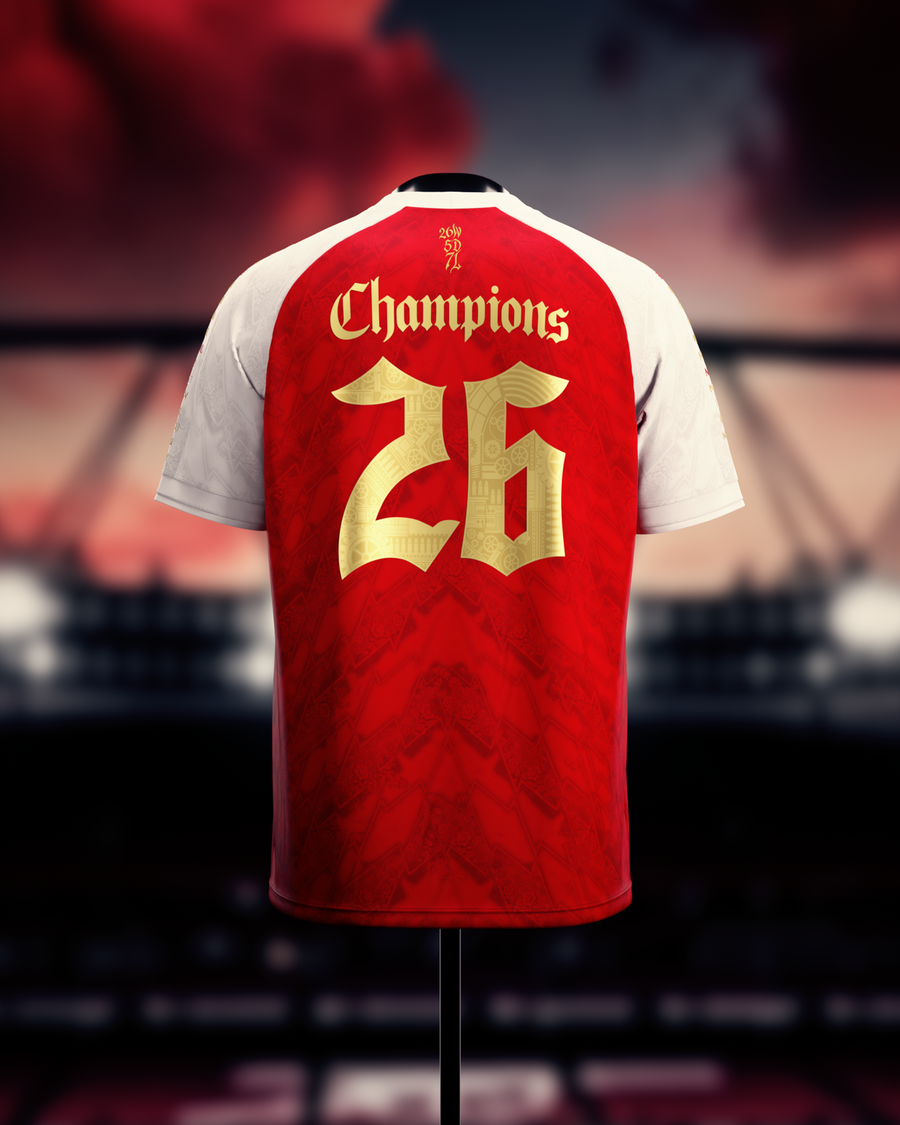 AFC 2026 English Champions Jersey - Red – Comma Football