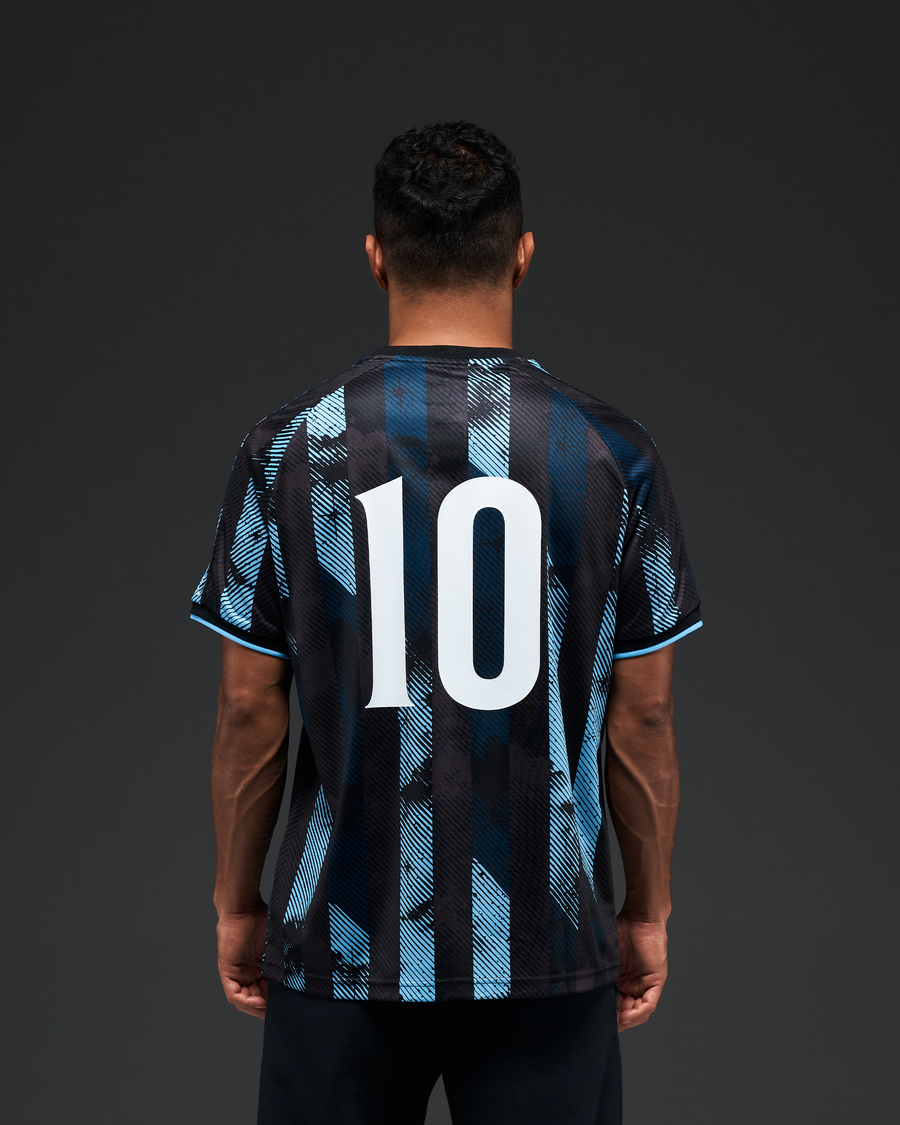 FLUSS needle punch football shirts 花柄 FLUSS needle punch football shirts 花柄 【公式通販】