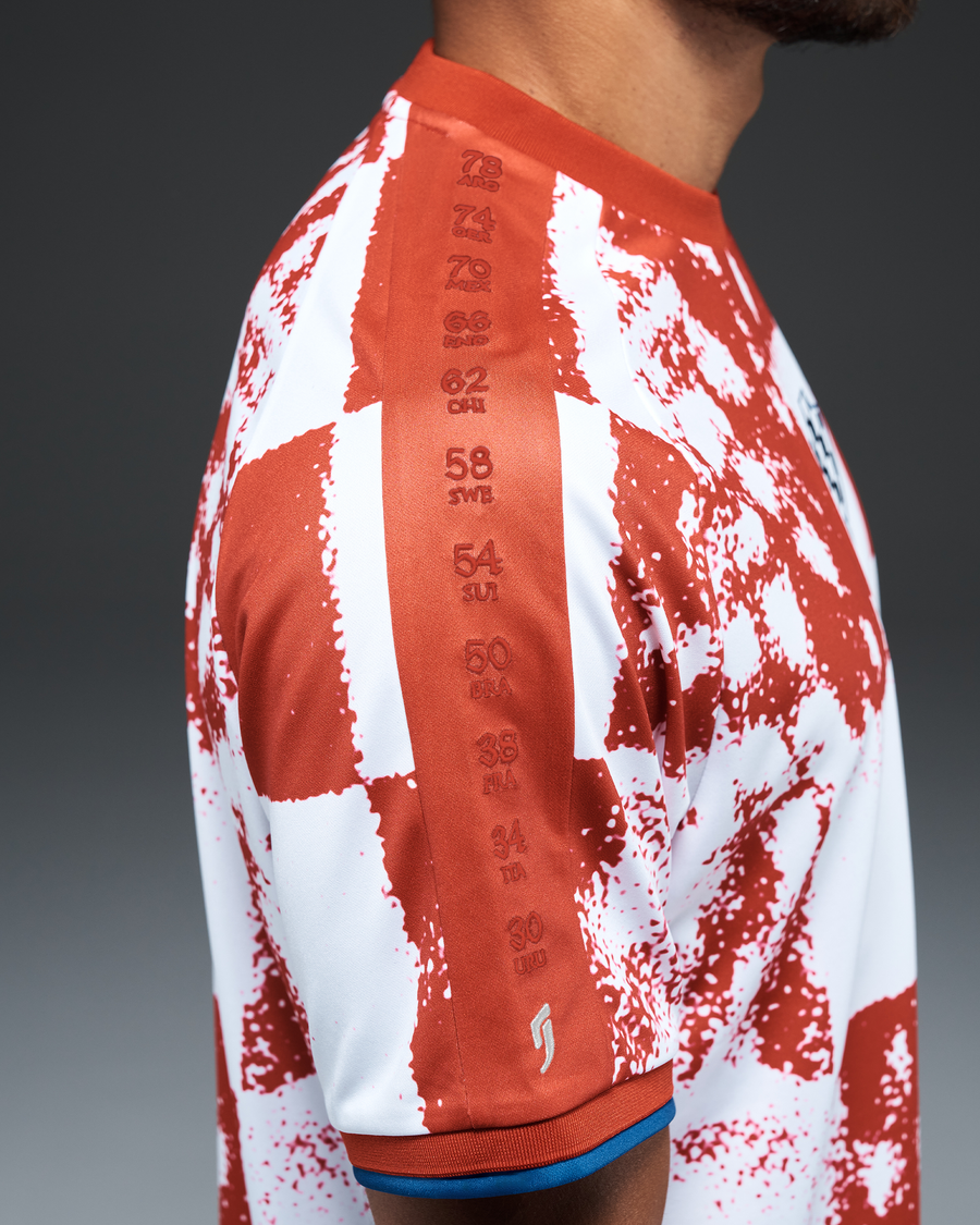 KARAC サッカーシャツ 2XL レッド迷彩 24番 Croatia Heritage Jersey (2026WC Edition) – Comma Football