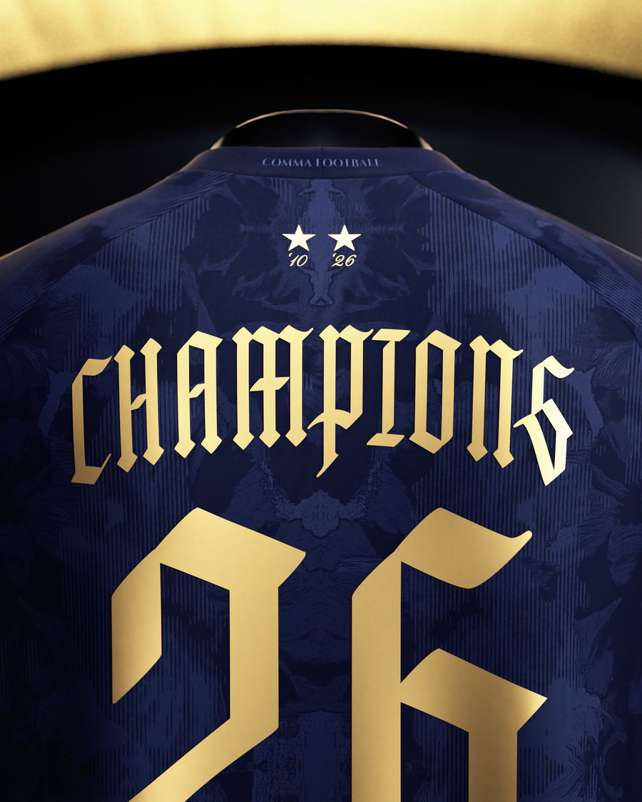 Spain 2026 Champions Jersey - Navy – Comma Football