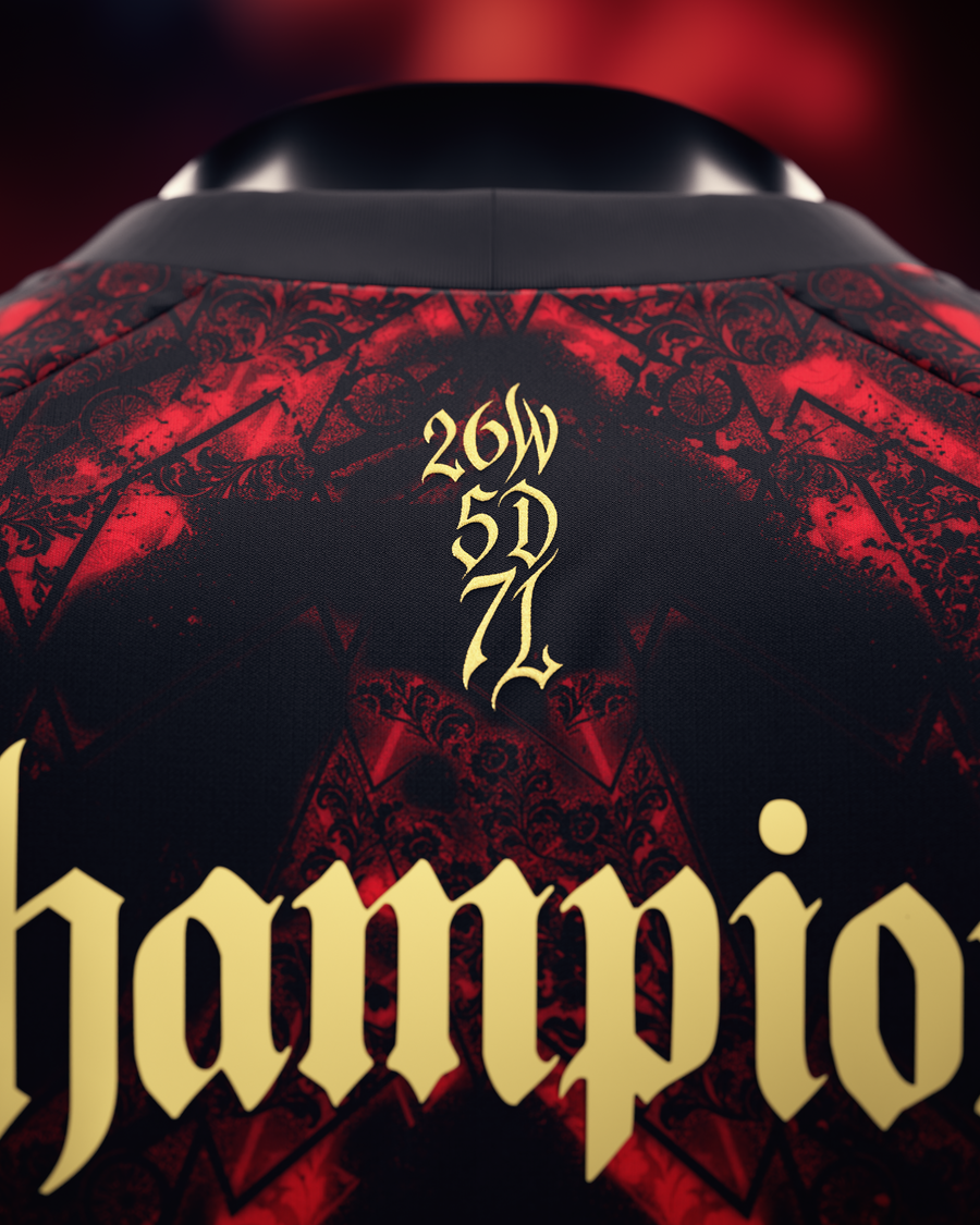 KARAC サッカーシャツ 2XL レッド迷彩 24番 AFC 2026 English Champions Jersey - Black – Comma Football