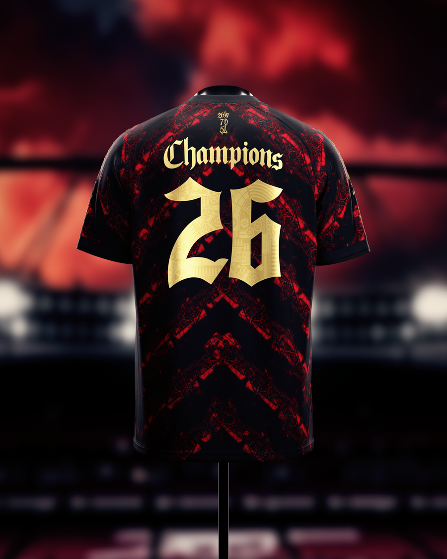 AFC 2026 English Champions Jersey - Black – Comma Football
